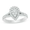 Thumbnail Image 1 of Previously Owned - Vera Wang Love Collection 3/4 CT. T.W. Composite Diamond Frame Engagement Ring in 14K White Gold