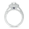 Thumbnail Image 3 of Previously Owned - Vera Wang Love Collection 1-1/2 CT. T.W. Diamond Cushion Frame Engagement Ring in 14K White Gold