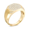Thumbnail Image 2 of Previously Owned - Men's 1 CT. T.W. Composite Diamond Octagon Satin Signet Ring in 10K Gold