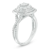 Thumbnail Image 2 of Previously Owned - 3/4 CT. T.W. Composite Diamond Frame Twist Vintage-Style Engagement Ring in 14K White Gold