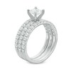Thumbnail Image 1 of Previously Owned - Celebration Ideal 1-5/8 CT. T.W. Princess-Cut Diamond Three-Piece Bridal Set in 14K White Gold