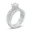 Thumbnail Image 2 of Previously Owned - 1 CT. T.W. Diamond Cushion Frame Three Piece Bridal Set in 14K White Gold