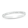 Thumbnail Image 1 of Previously Owned - 1/8 CT. T.W. Diamond Seven Stone Stackable Band in 10K White Gold
