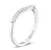 Thumbnail Image 2 of Previously Owned - Love's Destiny by Peoples 1/3 CT. T.W. Diamond Contour Wedding Band in 14K White Gold (I/SI2)