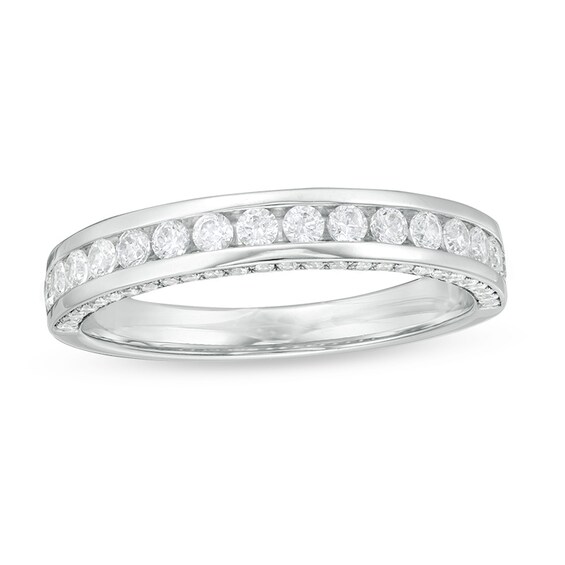 Previously Owned - 1/2 CT. T.w. Diamond Anniversary Band in 14K White Gold