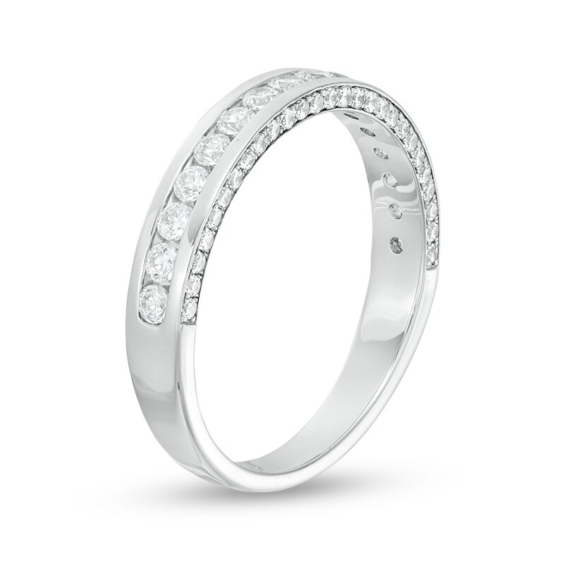 Main Image 2 of Previously Owned - 1/2 CT. T.W. Diamond Anniversary Band in 14K White Gold