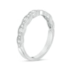 Thumbnail Image 2 of Previously Owned - 1/3 CT. T.W. Diamond Wave Vintage-Style Anniversary Band in 10K White Gold