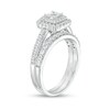 Thumbnail Image 2 of Previously Owned 1 CT. T.W. Princess-Cut Diamond Double Frame Soldered Bridal Set in 14K White Gold