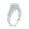 Thumbnail Image 2 of Previously Owned - 1/2 CT. T.W. Composite Diamond Frame Twist Vintage-Style Engagement Ring in 10K White Gold