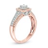 Thumbnail Image 2 of Previously Owned - 1/2 CT. T.W. Princess-Cut Diamond Double Frame Engagement Ring in 14K Two-Tone Gold