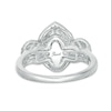 Thumbnail Image 4 of Previously Owned - 1/2 CT. T.W. Marquise Diamond Past Present Future® Frame Engagement Ring in 14K White Gold