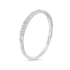 Thumbnail Image 2 of Previously Owned - 1/10 CT. T.W. Diamond Double Row Band in 10K White Gold