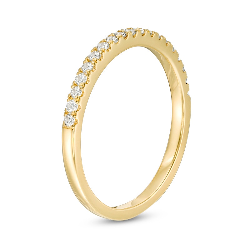 Main Image 3 of Previously Owned - 1/4 CT. T.W. Diamond Wedding Band in 10K Gold