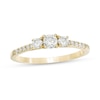 Thumbnail Image 1 of Previously Owned - 1/2 CT. T.W. Diamond Past Present Future® Engagement Ring in 10K Gold