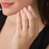 Thumbnail Image 3 of Previously Owned - 1/2 CT. T.W. Diamond Past Present Future® Engagement Ring in 10K Gold