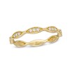 Thumbnail Image 1 of Previously Owned - 1/10 CT. T.W. Diamond Marquise Twist Vintage-Style Wedding Band in 10K Gold