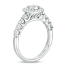 Thumbnail Image 2 of Previously Owned - 3/8 CT. T.W. Diamond Cushion Frame Engagement Ring in 10K White Gold