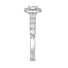 Thumbnail Image 4 of Previously Owned - 3/8 CT. T.W. Diamond Cushion Frame Engagement Ring in 10K White Gold