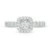 Thumbnail Image 6 of Previously Owned - 3/8 CT. T.W. Diamond Cushion Frame Engagement Ring in 10K White Gold