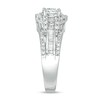 Thumbnail Image 4 of Previously Owned - 1 CT. T.W. Diamond Frame Multi-Row Engagement Ring in 10K White Gold