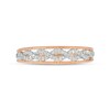 Thumbnail Image 4 of Previously Owned - 1/15 CT. T.W. Diamond Open Twist Vintage-Style Anniversary Band in 10K Rose Gold