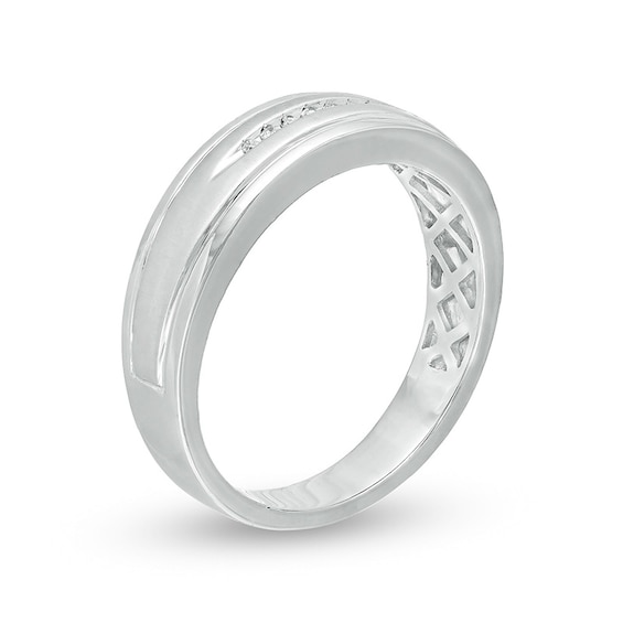 Previously Owned - 3/8 CT. T.w. Diamond Wedding Ensemble in 10K White Gold - Size 7 and 10