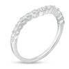 Thumbnail Image 3 of Previously Owned - 1/4 CT. T.W. Diamond Contour Anniversary Band in 14K White Gold