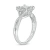 Thumbnail Image 1 of Previously Owned - 1/4 CT. T.W. Quad Princess-Cut Diamond Frame Vintage-Style Engagement Ring in 10K White Gold