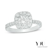 Thumbnail Image 1 of Previously Owned - YOU by Jean Dousset™ 2 CT. T.W.  Diamond Cushion Frame Engagement Ring in 14K White Gold (I/SI2)
