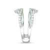 Thumbnail Image 4 of Previously Owned - 1/2 CT. T.W. Diamond Double Crown Solitaire Enhancer in 14K White Gold