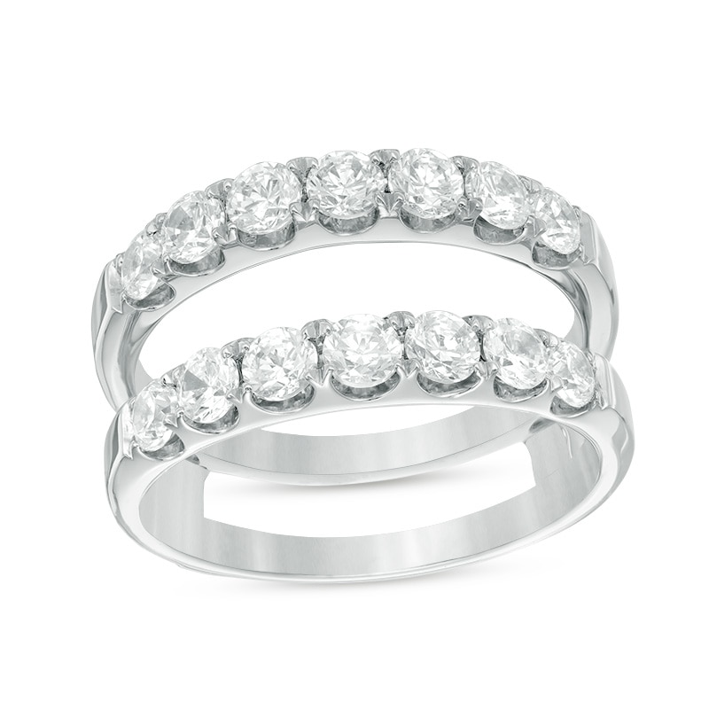 Main Image 1 of Previously Owned - 1-1/2 CT. T.W. Diamond Solitaire Enhancer in 14K White Gold
