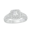 Thumbnail Image 1 of Previously Owned - Vera Wang Love Collection 1 CT. T.W. Princess-Cut Diamond Engagement Ring in 14K White Gold