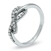 Thumbnail Image 2 of Previously Owned - 1/4 CT. T.W. Diamond Infinity Ring in 10K White Gold