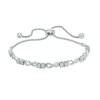 Thumbnail Image 0 of Previously Owned - 1/20 CT. T.W. Diamond Infinity Bolo Bracelet in Sterling Silver - 9.5"