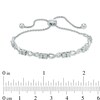 Thumbnail Image 2 of Previously Owned - 1/20 CT. T.W. Diamond Infinity Bolo Bracelet in Sterling Silver - 9.5"