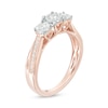 Thumbnail Image 2 of Previously Owned - 1/4 CT. T.W. Diamond Past Present Future® Engagement Ring in 10K Rose Gold