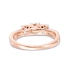 Thumbnail Image 3 of Previously Owned - 1/4 CT. T.W. Diamond Past Present Future® Engagement Ring in 10K Rose Gold