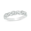 Thumbnail Image 1 of Previously Owned - 3/8 CT. T.W. Diamond Twist Braid Band in 10K White Gold