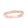 Thumbnail Image 1 of Previously Owned - 1/5 CT. T.W. Diamond Art Deco Vintage-Style Anniversary Band in 10K Rose Gold