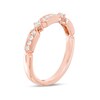 Thumbnail Image 2 of Previously Owned - 1/5 CT. T.W. Diamond Art Deco Vintage-Style Anniversary Band in 10K Rose Gold