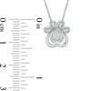 Thumbnail Image 4 of Previously Owned - Convertibilities 1/15 CT. T.W. Diamond Dog Paw Print Heart Three-in-One Pendant in Sterling Silver