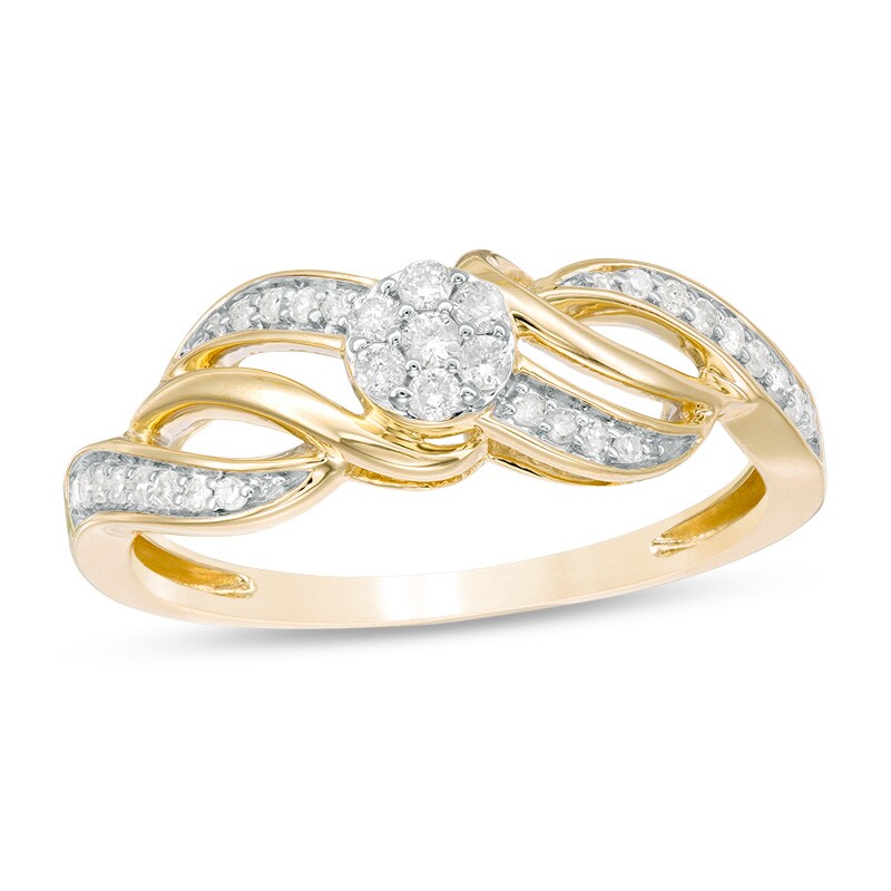 Main Image 1 of Previously Owned - 1/5 CT. T.W. Composite Diamond Ring in 10K Gold