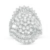Thumbnail Image 1 of Previously Owned - 4 CT. T.W. Composite Diamond Starburst Bypass Ring in 10K White Gold