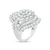 Thumbnail Image 2 of Previously Owned - 4 CT. T.W. Composite Diamond Starburst Bypass Ring in 10K White Gold