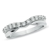 Thumbnail Image 1 of Previously Owned - 1/2 CT. T.W. Diamond Twist Contour Band in 14K White Gold