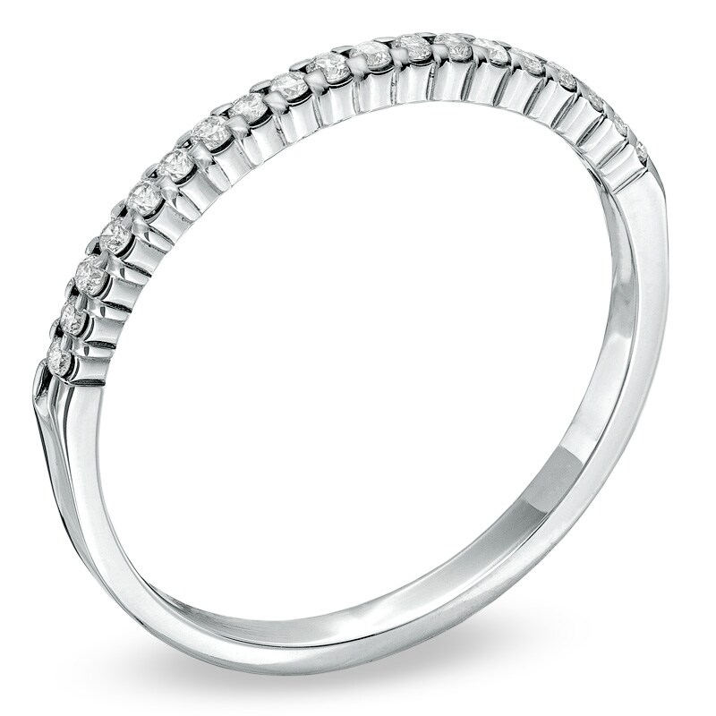 Main Image 2 of Previously Owned - 1/6 CT. T.W. Diamond Band in 10K White Gold