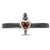 Thumbnail Image 4 of Previously Owned - Enchanted Disney Villains Evil Queen Garnet and 1/10 CT. T.W. Diamond Ring