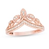 Thumbnail Image 1 of Previously Owned - Cherished Promise Collection™ 1/8 CT. T.W. Diamond Vine and Petal Tiara Promise Ring