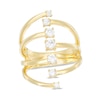 Thumbnail Image 1 of Previously Owned - 1/2 CT. T.W. Diamond Split Shank Linear Ring in 10K Gold