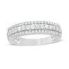 Thumbnail Image 1 of Previously Owned 1/2 CT. T.W. Diamond Multi-Row Band in 10K White Gold